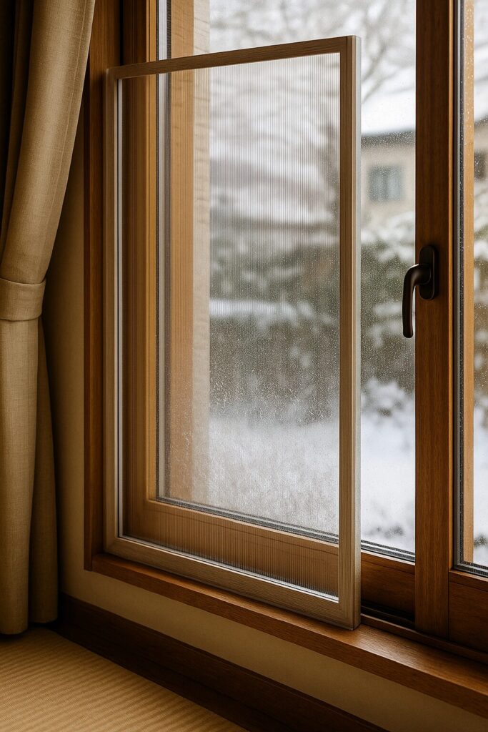 ポリカーボネート 断熱の内窓と空気層
