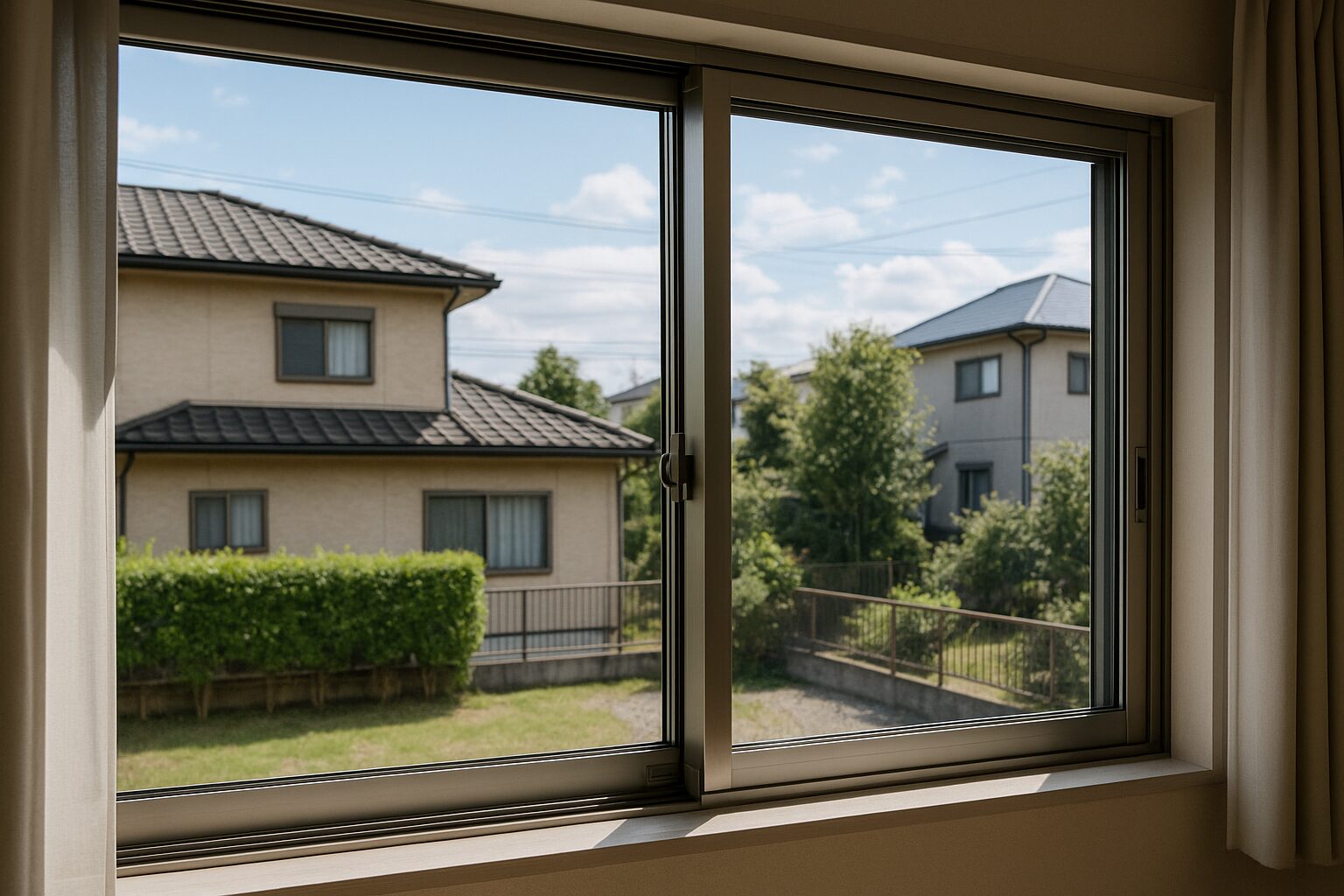 サッシ寸法図面を意識した日本住宅の窓とサッシ