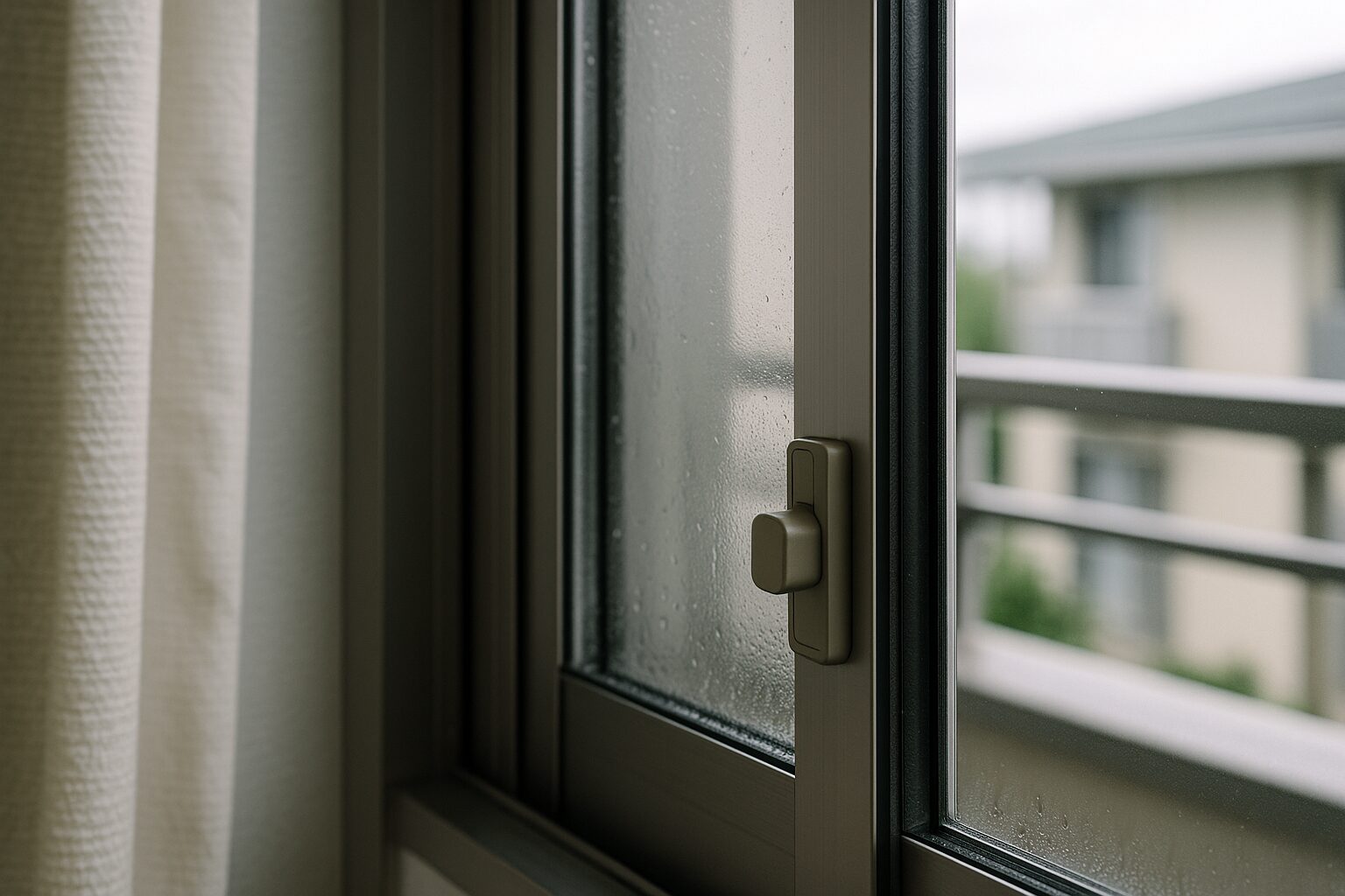 戸先錠 デメリットを示す結露の窓