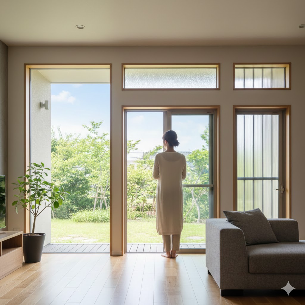 日本人女性が見るガラス比較図