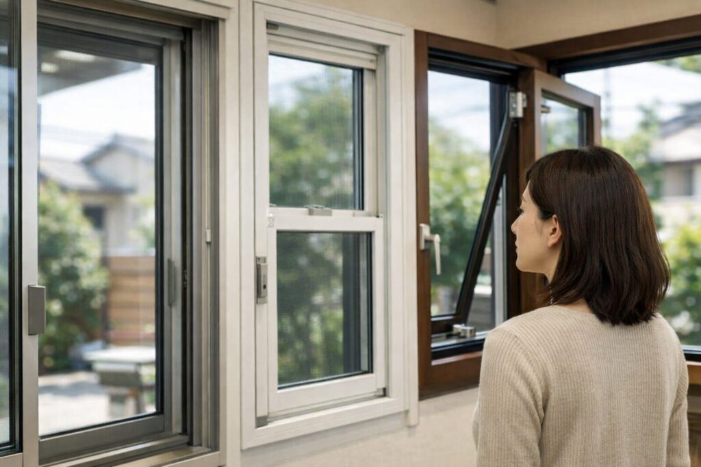 日本人女性がサッシ呼称を確認