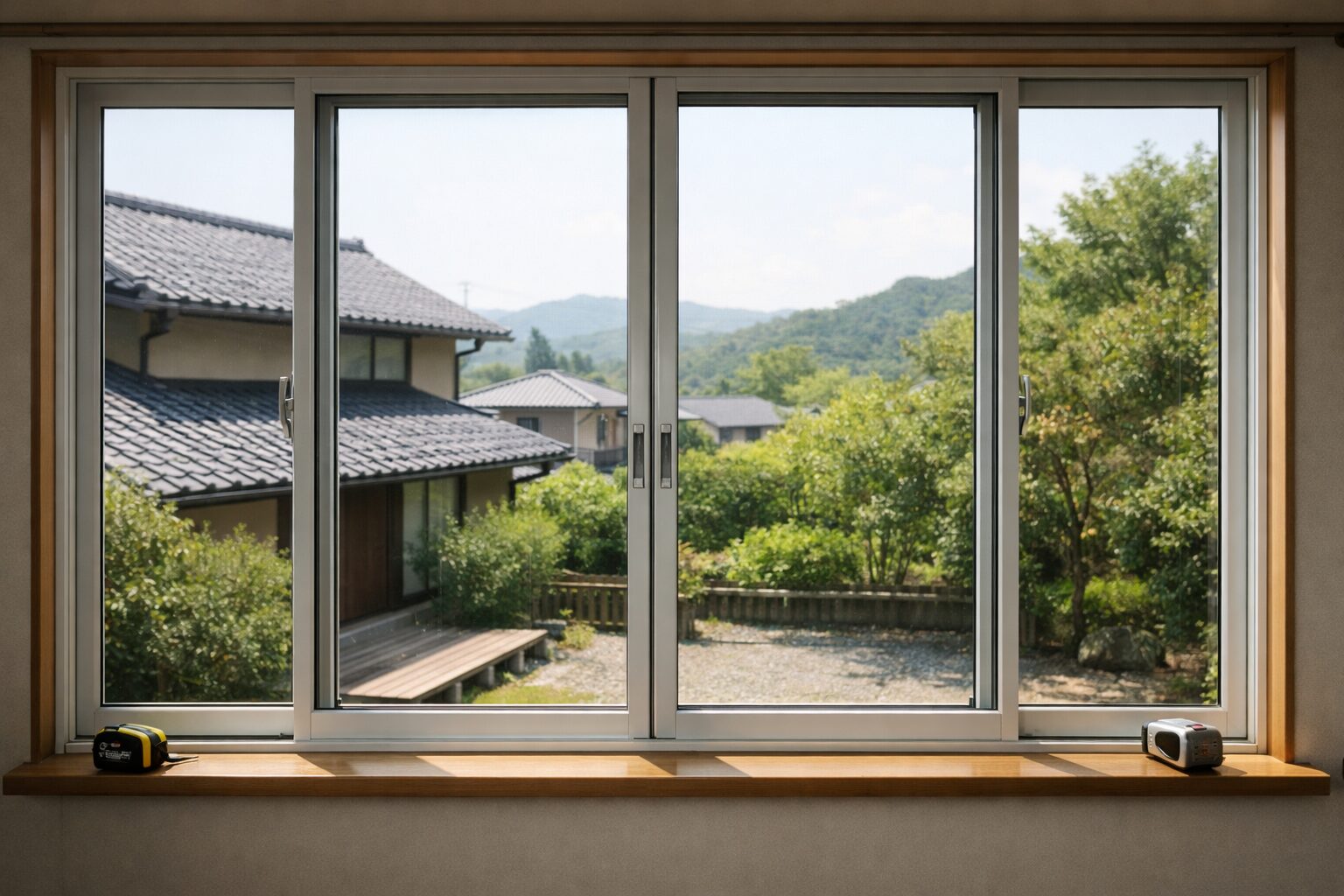 窓サイズの見方を示す要点表示