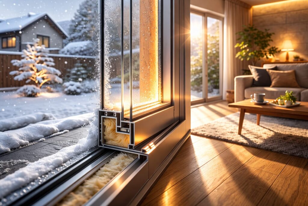 内窓設置で断熱性が向上した窓構造