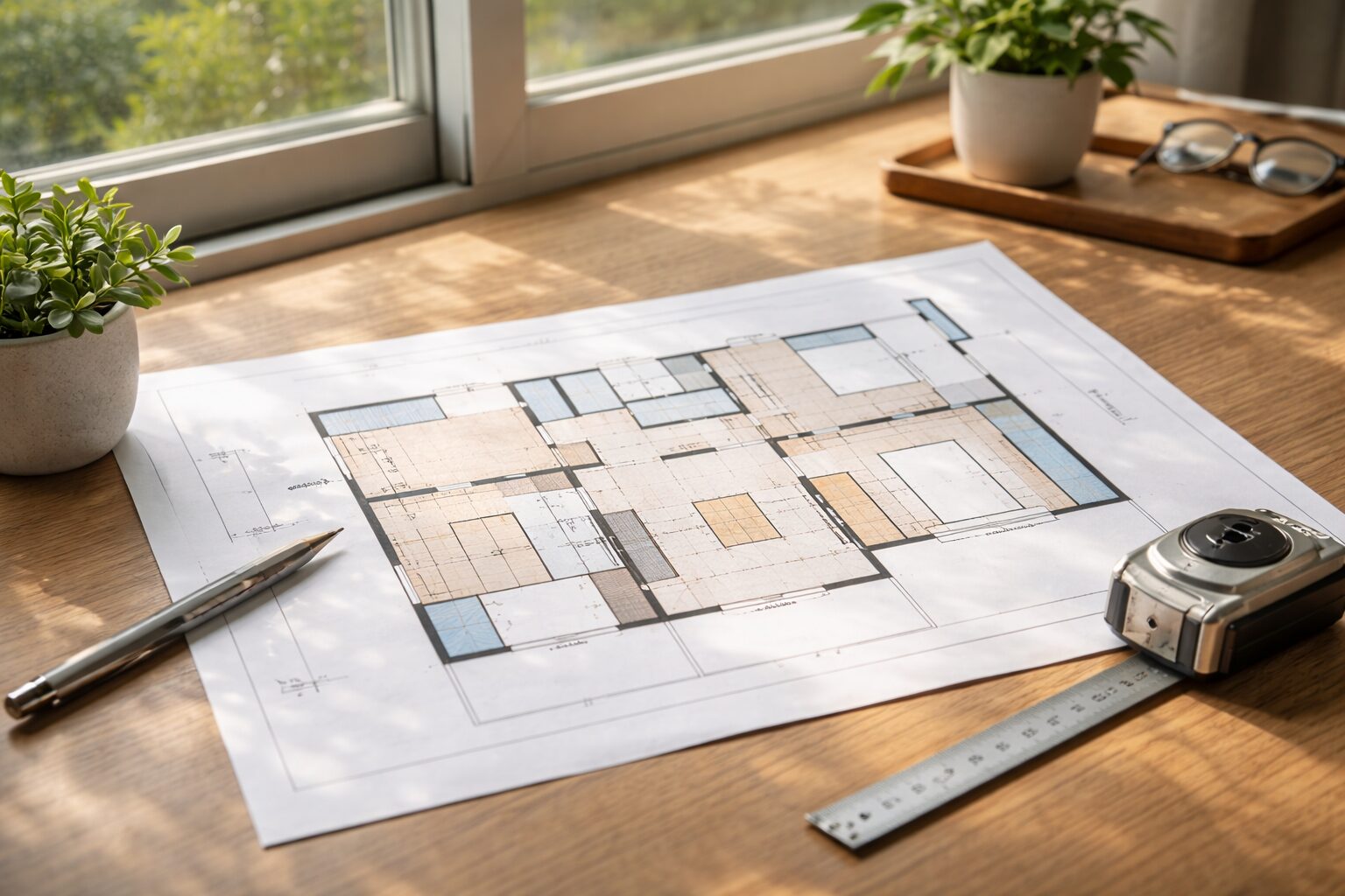 平面図の窓記号と寸法表記の見方