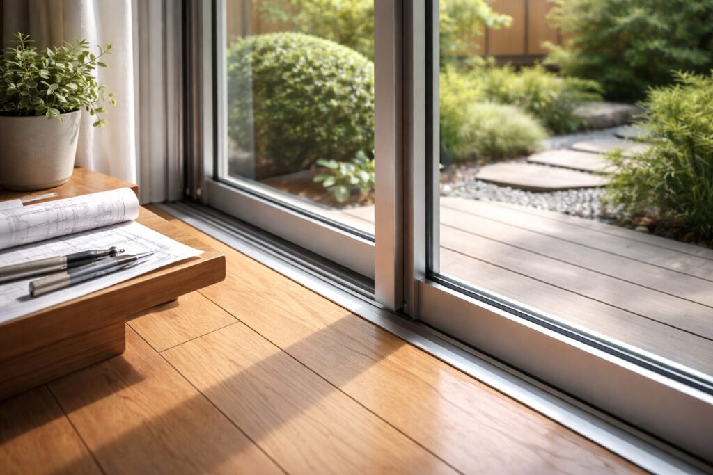 建具の納まり構造と枠の収まり例