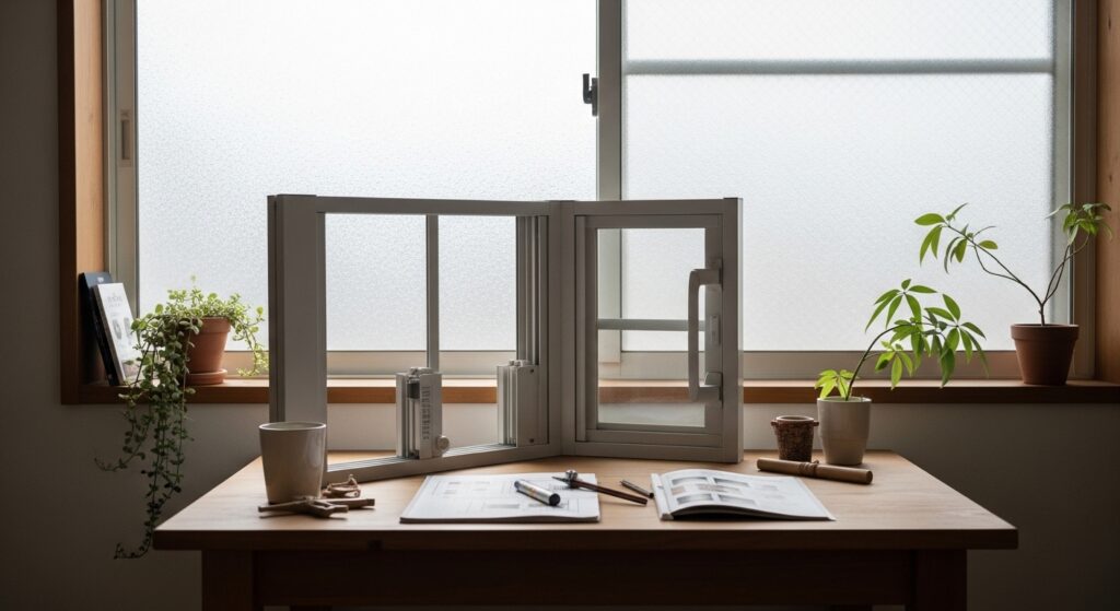 日本人女性が示す掃き出し窓の平面図要点