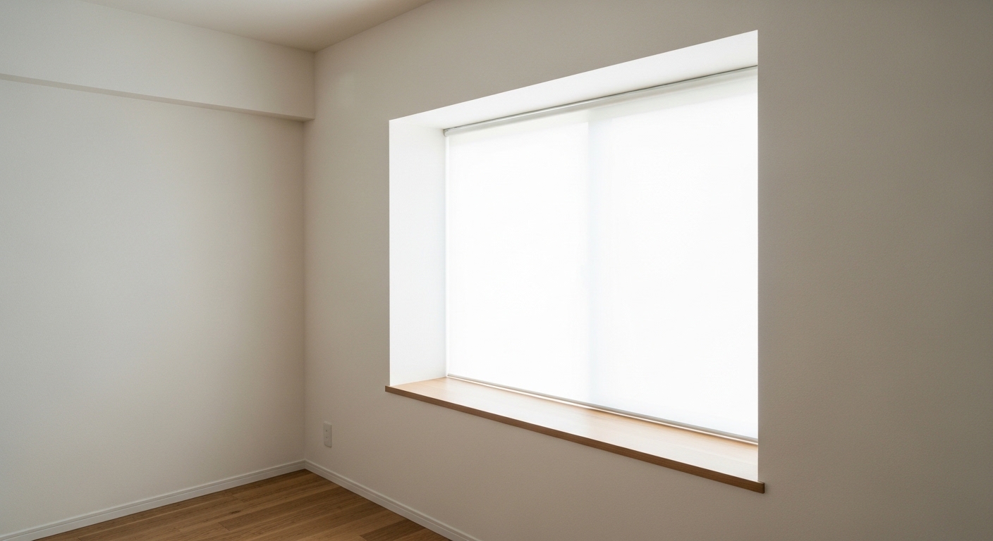 窓を塞いで壁にするDIY施工例