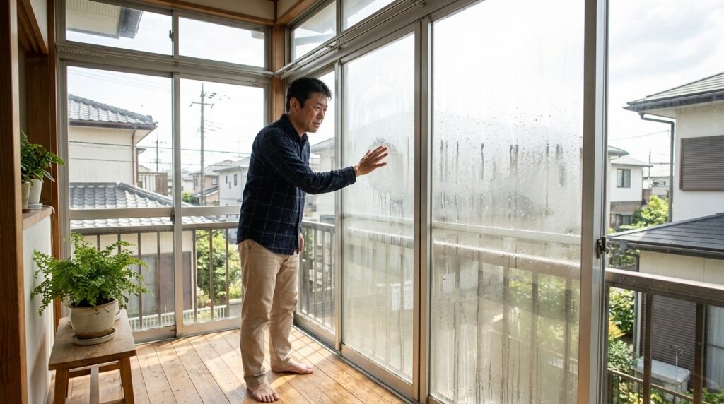 二階に設置したサンルームのデメリットや後悔しやすいポイントを確認する住宅外観イメージ