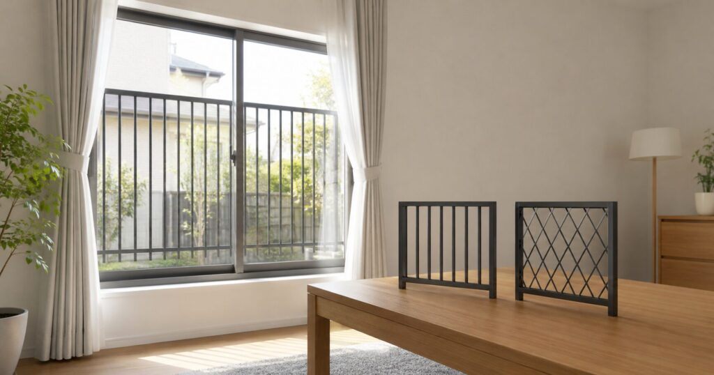 格子の種類や防犯効果の違い、住まいに合った選び方を解説するイメージ画像